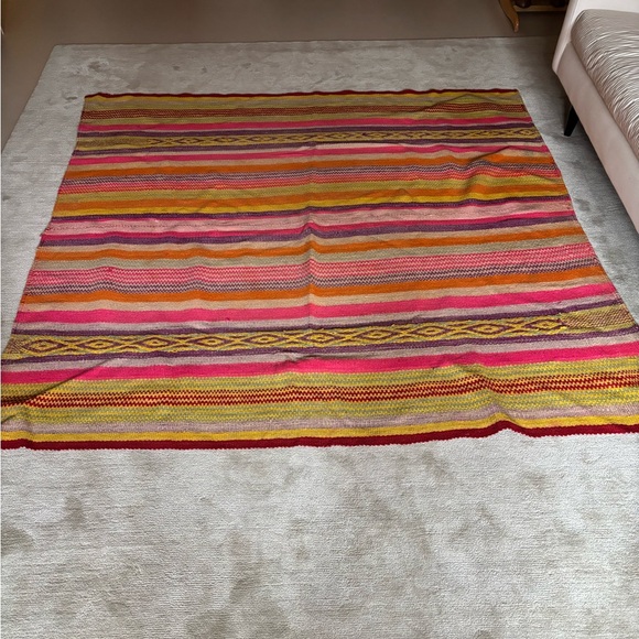 Authentic Peruvian vintage wool rug - Picture 4 of 8